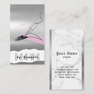 Carte De Visite Après-soins des sourcils PMU Microblading Henna Sa