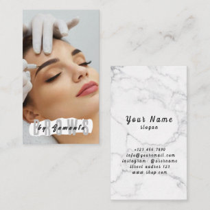 Carte De Visite Après-soins des sourcils PMU Microblading Henna Sa