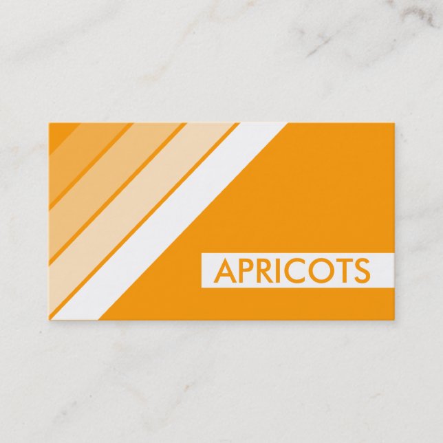 Carte De Visite APRICOTS rétro (Devant)