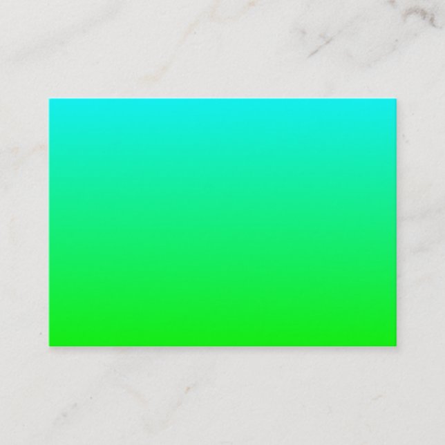 Carte de visite Aqua à vert (Devant)