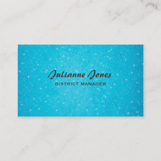 Carte De Visite Aqua Bling