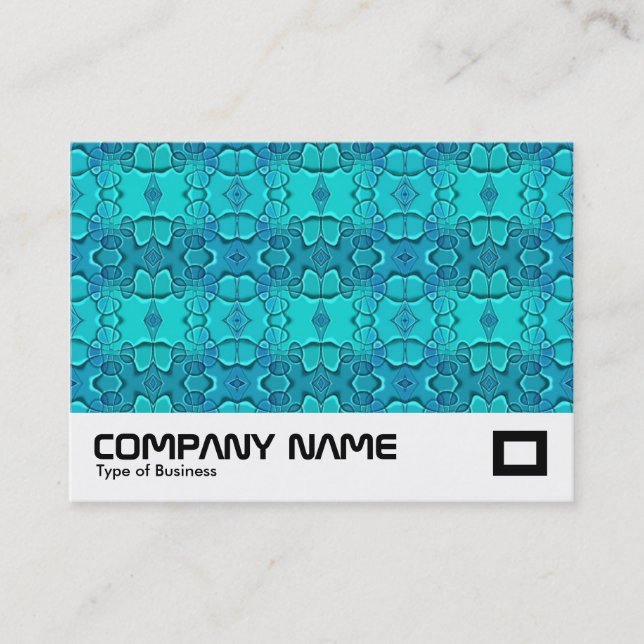 Carte De Visite Aqua Blue Fesival (Devant)