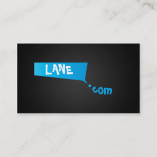 Carte De Visite Aqua de COM de point d'affaires