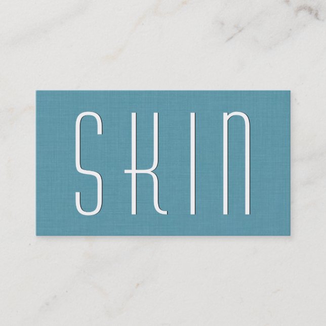 Carte De Visite Aqua DERMATOLOGIST Style simple V63D (Devant)