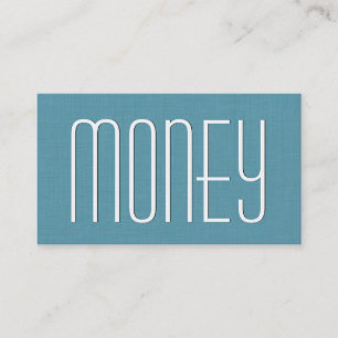 Carte De Visite Aqua FINANCIAL PLANNER Simple Style V46