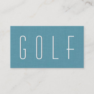 Carte De Visite Aqua GOLF THEME Simple Style V70