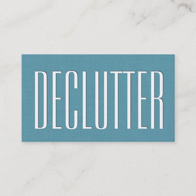 Carte De Visite Aqua HOME ORGANIZER Thème Simple Style V63J (Devant)