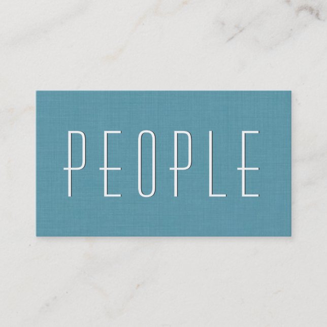 Carte De Visite Aqua HUMAN RESSOURCES CONSULTANT Style simple V54 (Devant)