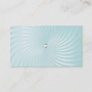 Carte de visite Aqua Shimmer Twirl