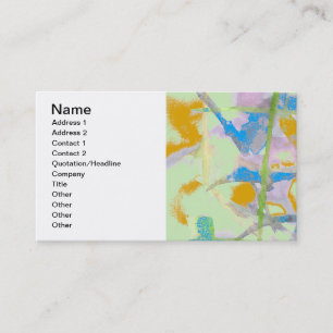 Carte De Visite Aquarelle abstraction