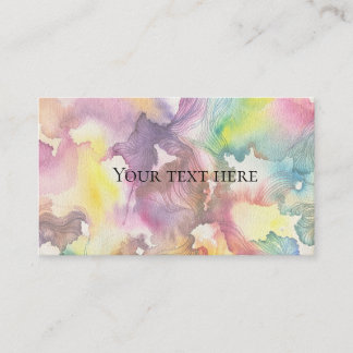 Carte De Visite Aquarelle Abstraite