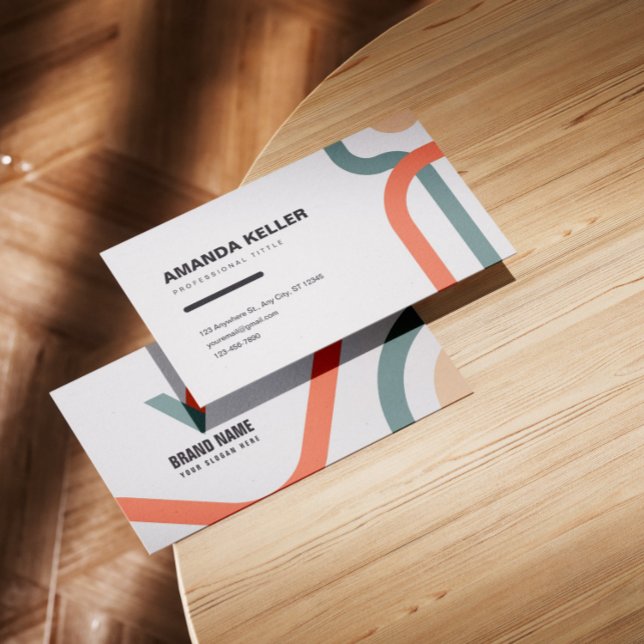 Carte De Visite Aquarelle Abstraite (Créateur téléchargé)