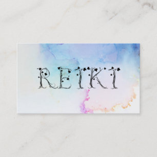 Carte De Visite *~* Aquarelle Abstraite apaisante Pastel REIKI Ivy