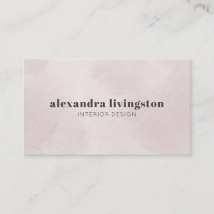 Carte De Visite Aquarelle Abstraite moderne Pearl Grey Professionn