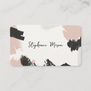 Carte De Visite Aquarelle Abstraite Unique Simple