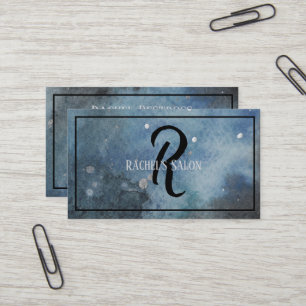 Carte De Visite Aquarelle artistique moderne Monogramme Art
