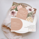 Carte De Visite Aquarelle bohème chic moderne Boho Florals Arch<br><div class="desc">Notre design est composé de fleurs botaniques dessinées à la main et de verdure tropicale. Des formes géométriques modernes associées à une belle palette de couleurs boho modernes créent cet élégant carte de visite sophistiqué. Customisez avec votre nom d'entreprise et les coordonnées au verso de la carte. Ce magnifique carte...</div>