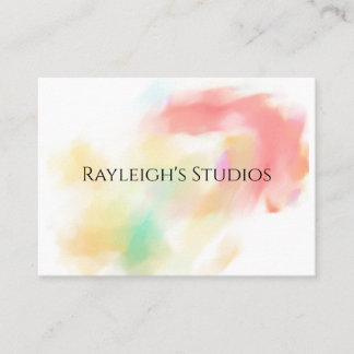 Carte de visite aquarelle Bohème Cottage Shabby Ch