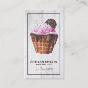 Carte De Visite Aquarelle Boulangerie Artisanale Sucres