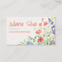 Aquarelle colorée Floral avec QR