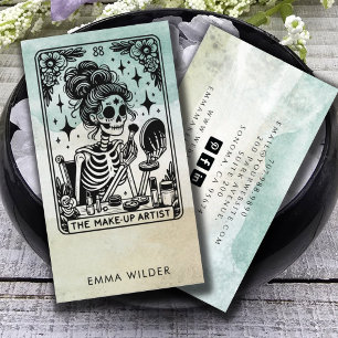 Carte De Visite Aquarelle de l'artiste maquillage de Tarot