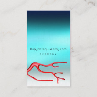 Carte De Visite Aquarelle de lin art Peinture jaune coloré