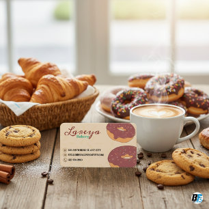 Carte De Visite aquarelle et feuille fausse brune