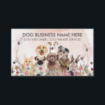 Carte De Visite Aquarelle Fleurs roses Animaux de compagnie Sitter<br><div class="desc">Aquarelle Fleurs roses Animaux de compagnie Sitter Walker chiens</div>