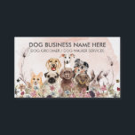 Carte De Visite Aquarelle Fleurs roses Animaux de compagnie Sitter<br><div class="desc">Aquarelle Fleurs roses Animaux de compagnie Sitter Walker chiens</div>