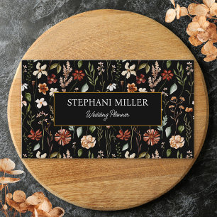 Carte De Visite Aquarelle Fleurs Sauvages Vintage Floral Prairie