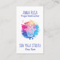 *~* Aquarelle Hamsa Spa de Yoga à la main