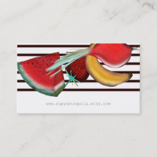 Carte De Visite Aquarelle Légumes