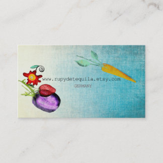 Carte De Visite Aquarelle légumes