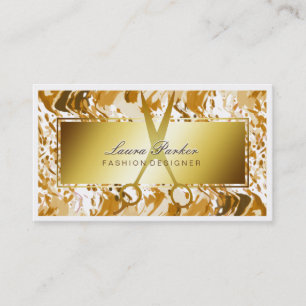 Carte De Visite Aquarelle maquillage Artiste Hair Styliste Ciseaux