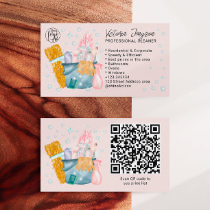 Carte De Visite Aquarelle ménage ménage ménage ménage ménage servi