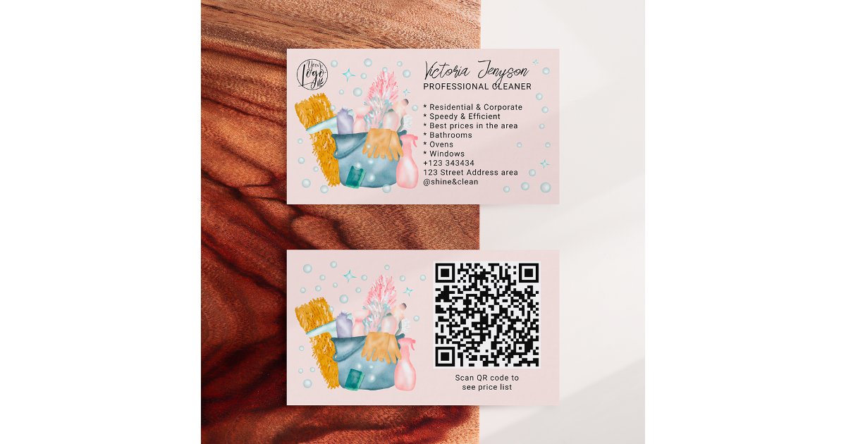 Carte De Visite Ménage à Domicile www.zazzle.fr