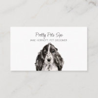 Aquarelle mignonne Chien Visage Animal Groomer Chi
