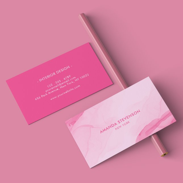 Carte De Visite Aquarelle moderne abstrait II (Créateur téléchargé)