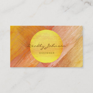 Carte De Visite Aquarelle moderne Abstraite Peinture propre élégan