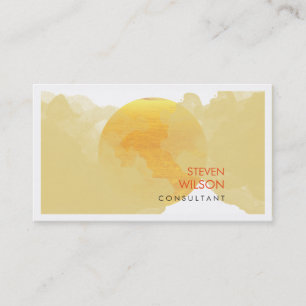 Carte De Visite Aquarelle moderne Elégant Artiste Professionnel