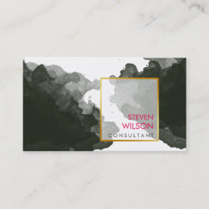 Carte De Visite Aquarelle moderne Elégant Artiste Professionnel