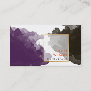 Carte De Visite Aquarelle moderne Elégant Artiste Professionnel