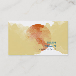 Carte De Visite Aquarelle moderne Elégant Artiste Professionnel