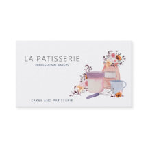 Aquarelle moderne Floral boulangerie pâtisserie Ch