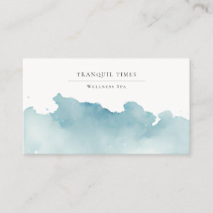 Carte De Visite Aquarelle Moderne Minimaliste Aqua Spa