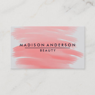 Carte De Visite Aquarelle Moderne Simple & Classique Beauté