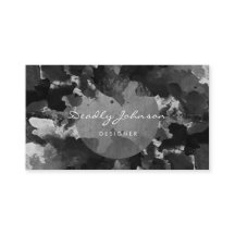 Aquarelle noire moderne Abstrait Cool élégant