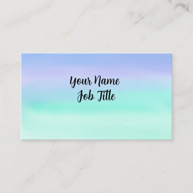 Carte De Visite Aquarelle Pastel (Devant)