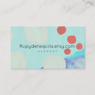 Carte De Visite Aquarelle peinture abstraite Rupydetequila