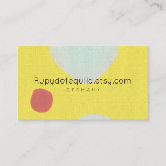 Carte De Visite Aquarelle peinture abstraite Rupydetequila